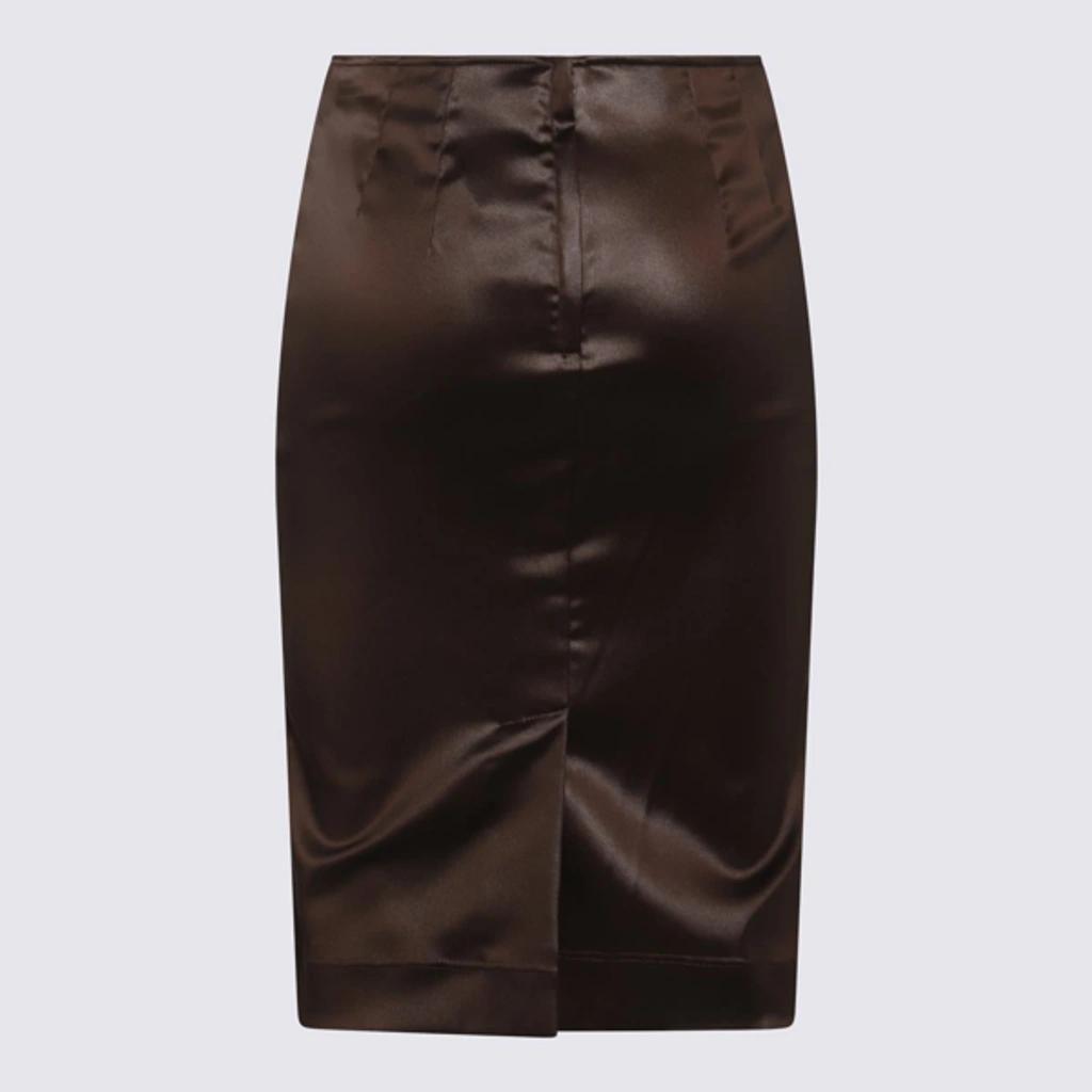 Midi Skirt In Marrón Product Image