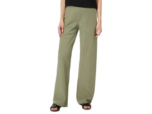 High-Waist Cotton Bias Pants Product Image