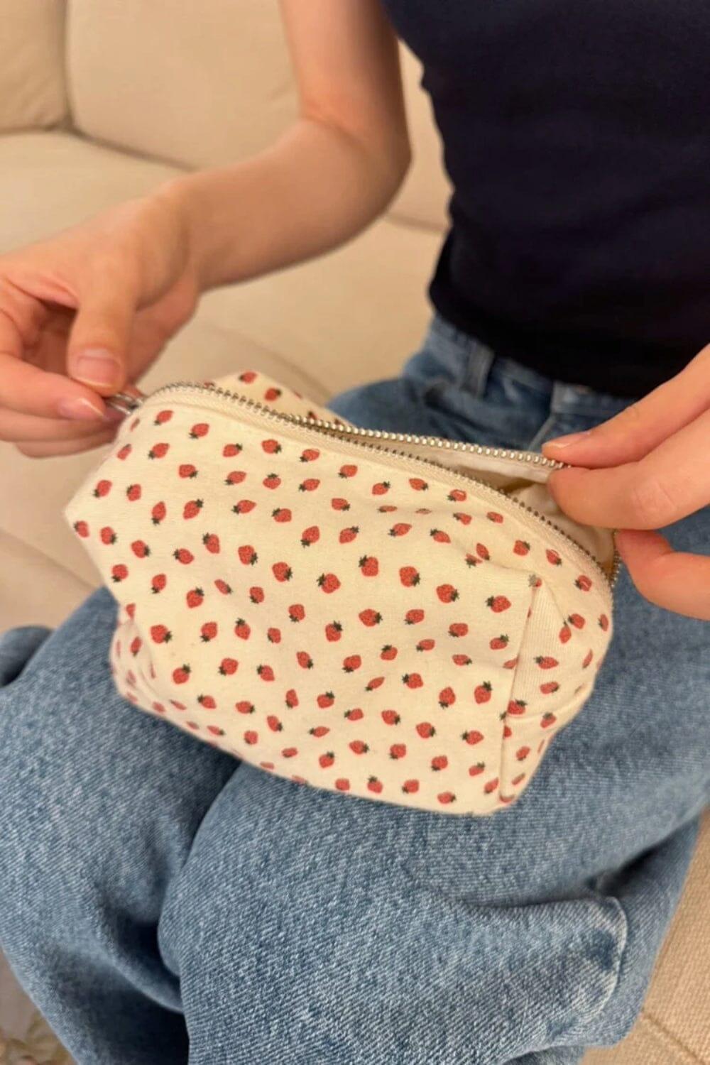 Strawberries Makeup Bag Product Image