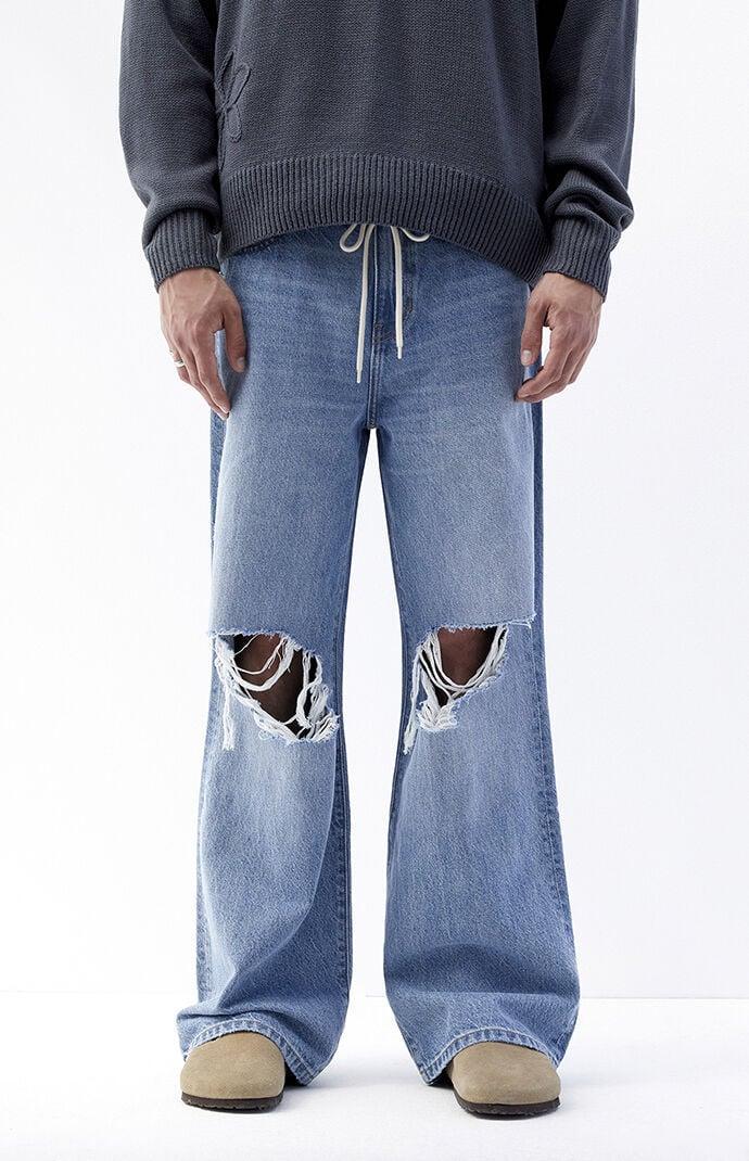 Men's Extreme Baggy Destroyed Jeans - 29W x 30L Product Image