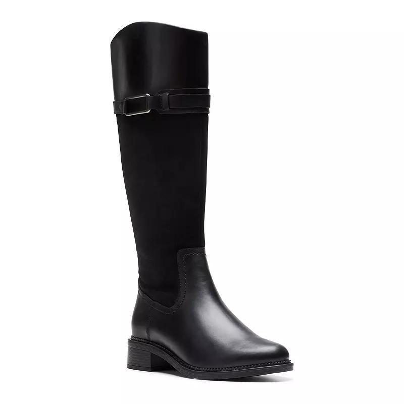 Clarks Maye Carly Womens Leather Knee-High Boots Product Image