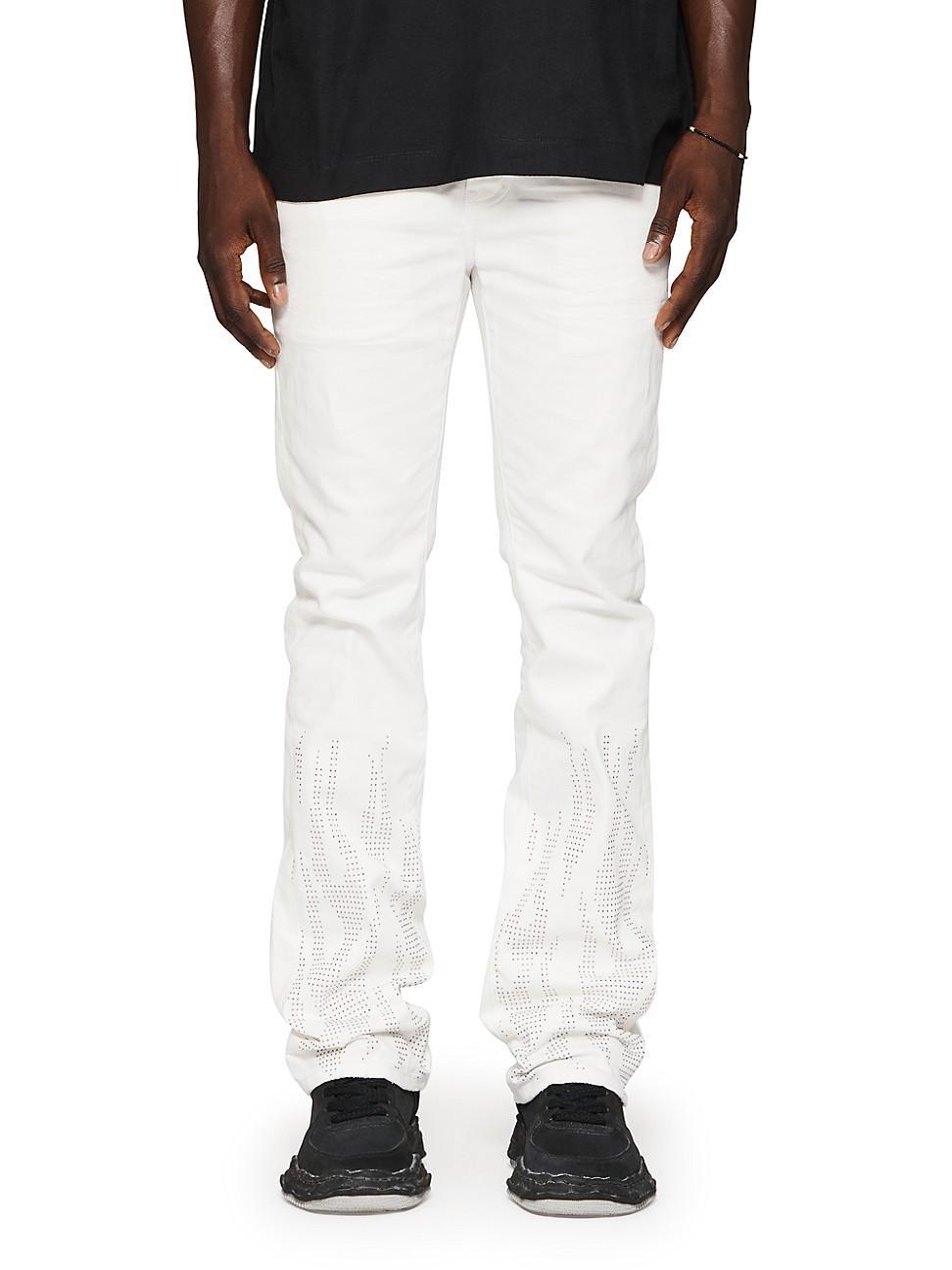 Mens P004 Flamed Flare Stretch Boot-Cut Jeans Product Image