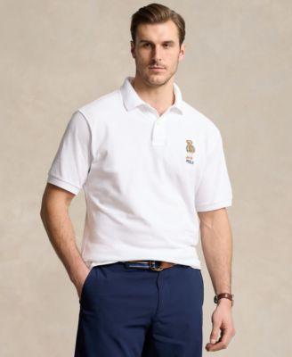 Polo Ralph Lauren Mens Big & Tall Polo Bear Embroidered Cotton Mesh Polo Shirt Product Image