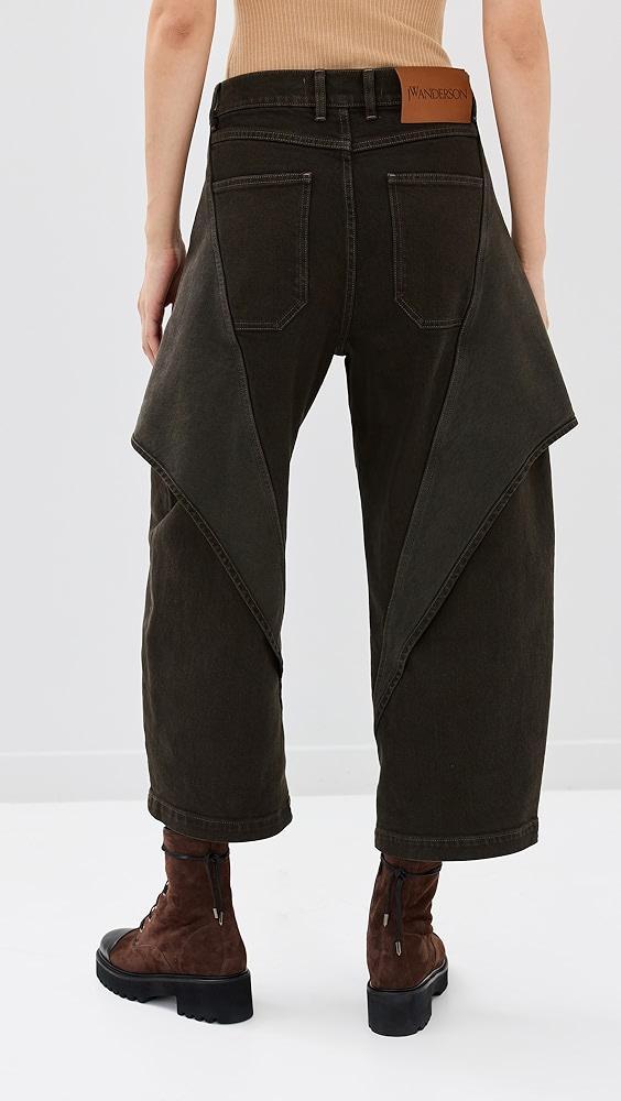 JW Anderson Cropped Sculptural Jeans | Shopbop Product Image