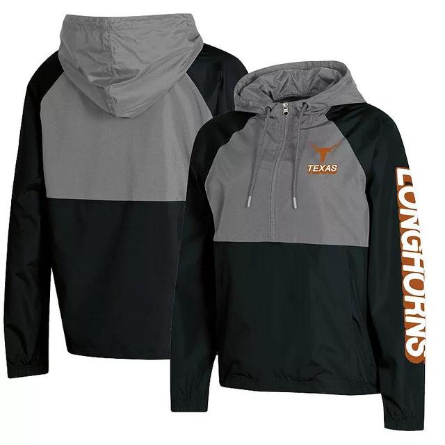 Womens Champion Texas Longhorns Colorblocked Packable Raglan Half-Zip Hoodie Jacket Product Image