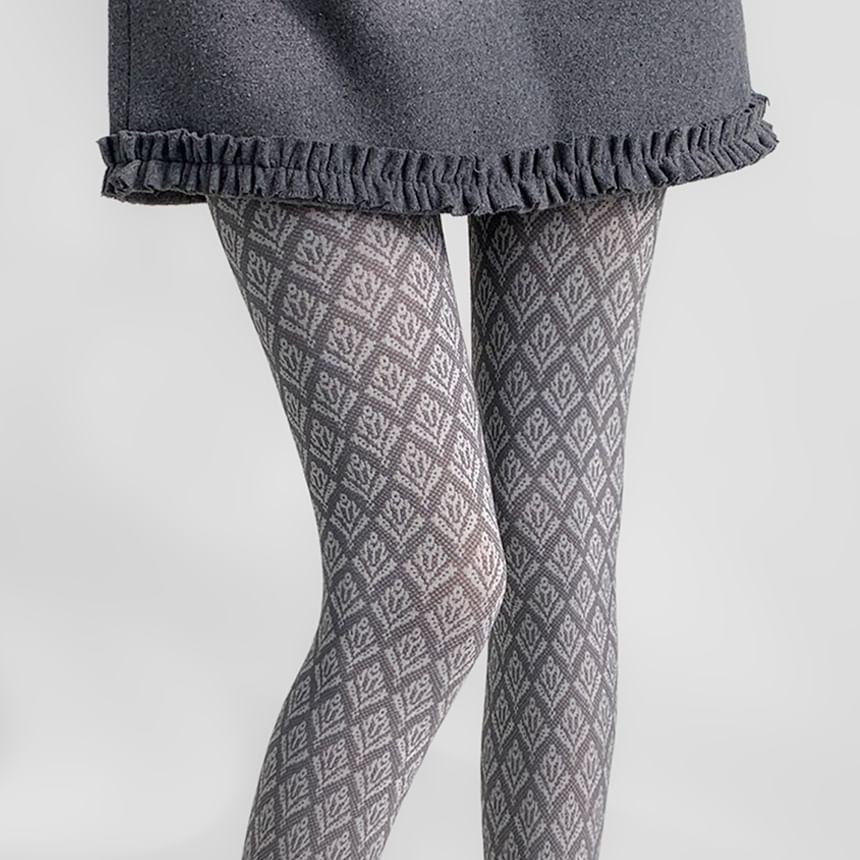 Patterned Opaque Tights Product Image