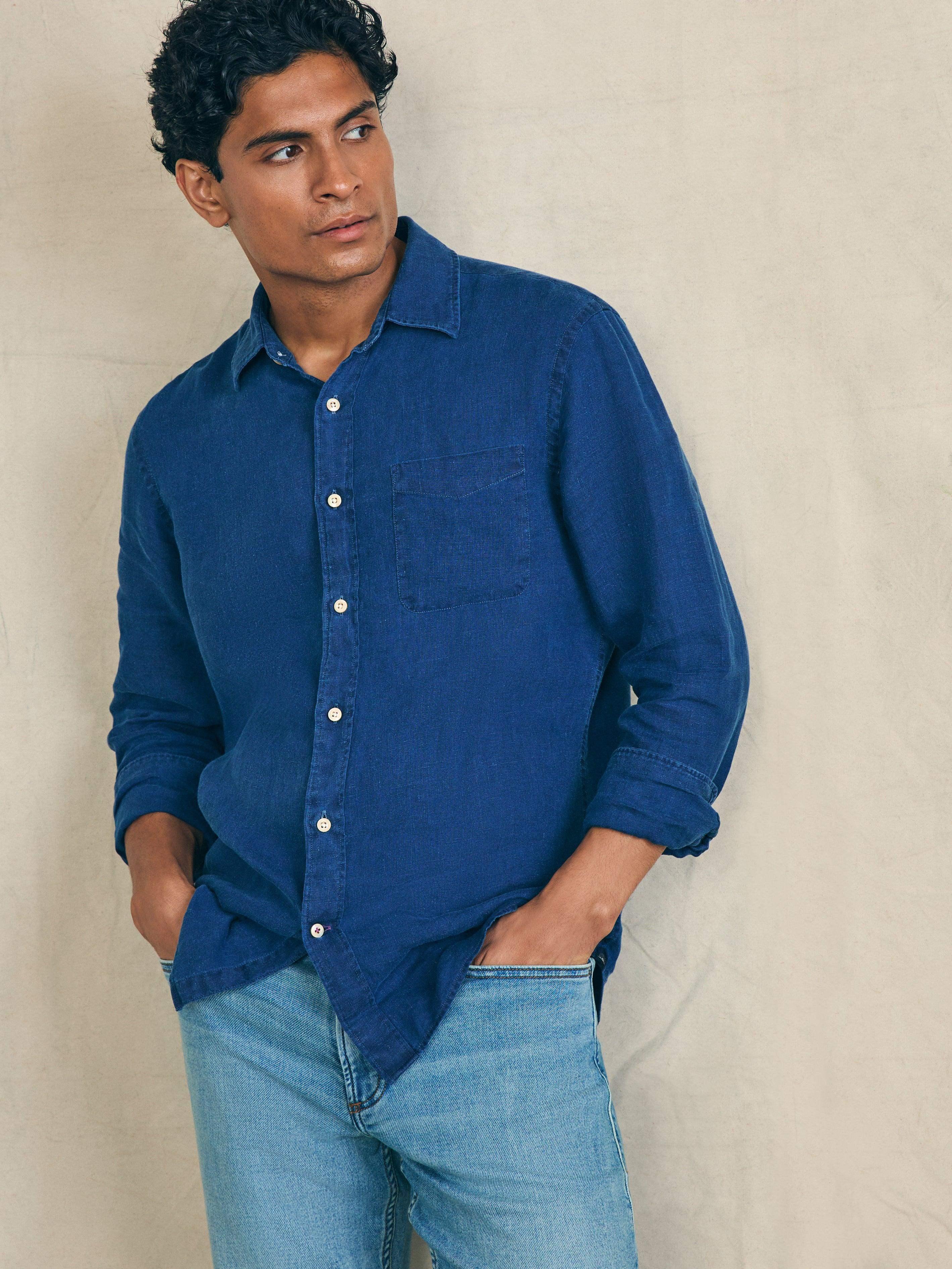 Laguna Linen Shirt - Arroyo Wash Male Product Image