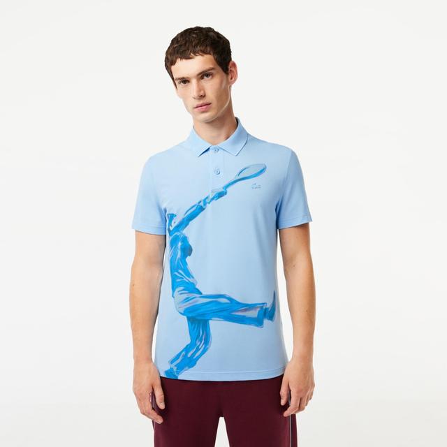 Lacoste Movement Polo Shirt Ultralight Piqué Lacoste Print Product Image