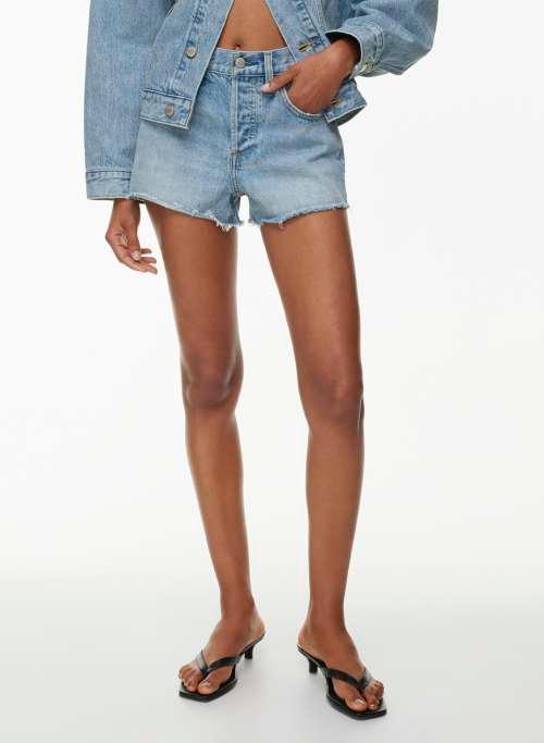 the 90s vintage cut-off denim short Product Image