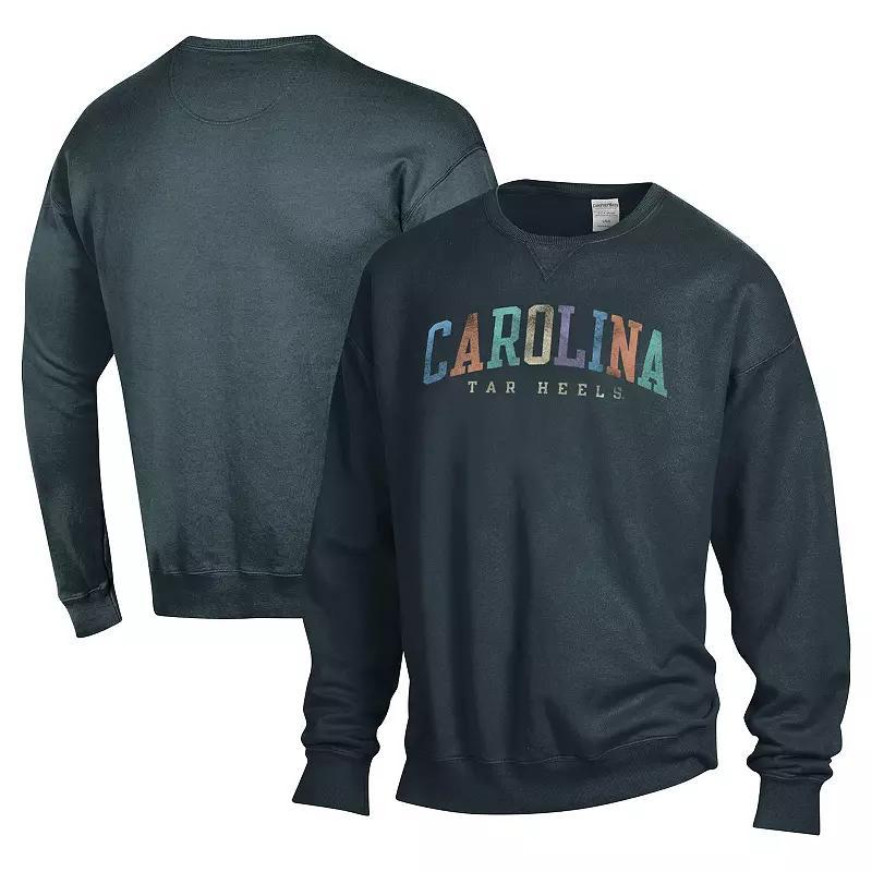 Unisex ComfortWash Gray North Carolina Tar Heels Oversized Pullover Sweatshirt, Womens Product Image