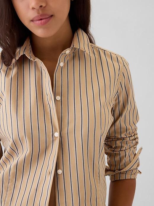 Organic Cotton Cropped Shirt Product Image