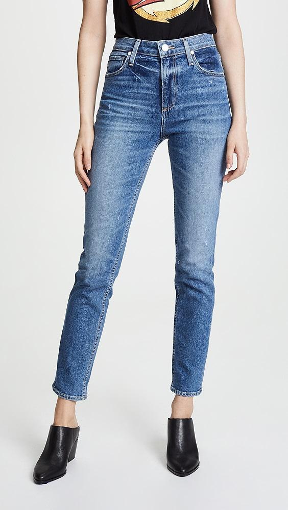 PAIGE High Rise Sarah Slim Jeans | Shopbop Product Image