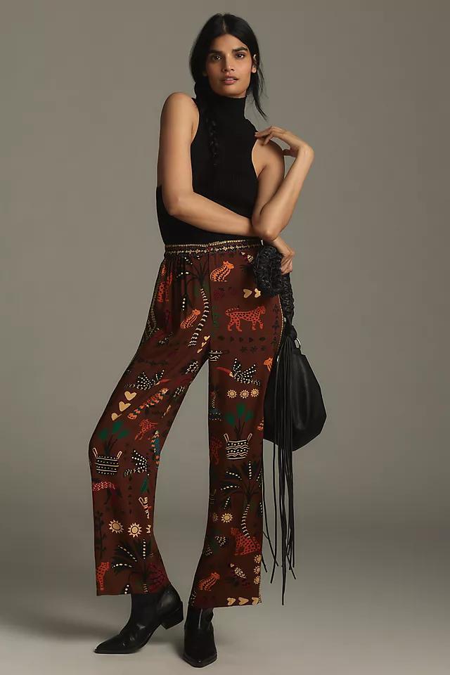 Farm Rio x Anthropologie Printed Wide-Leg Pants  Product Image