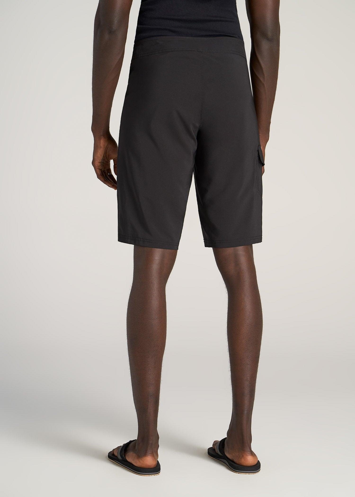 Tall Board Shorts for Men in Black Male Product Image