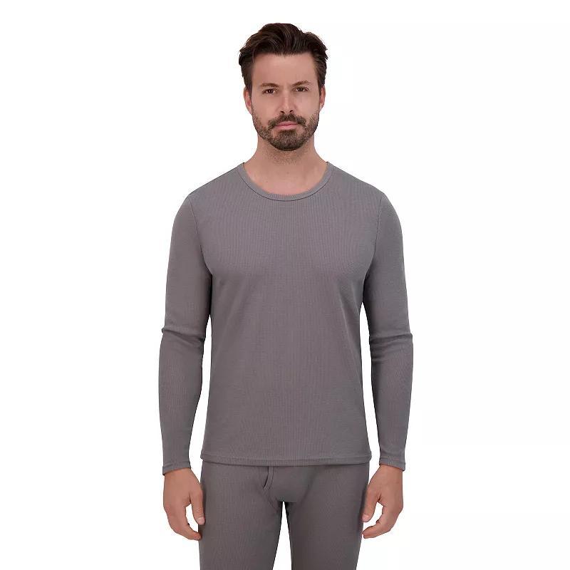 Mens ZeroXposur WAFFLE PRO Waffle Knit Base Layer Top Grey Product Image