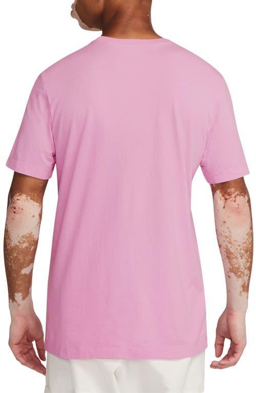 Sportswear Embroidered Logo T-shirt In Pink Rise Product Image