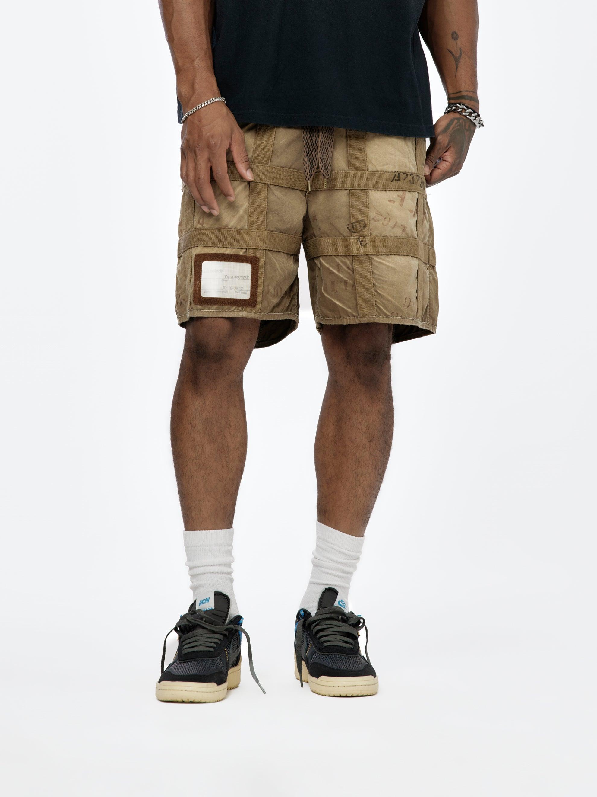 Prison Craft Tattersall Remake Shorts (Grey/Beige) Product Image