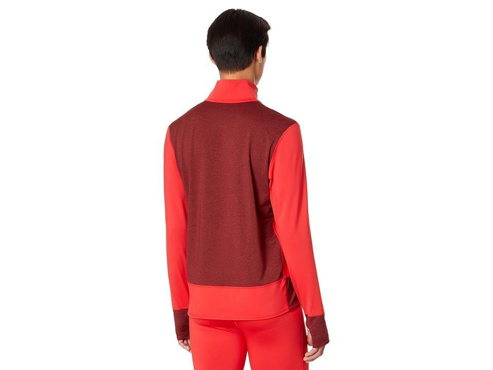 Hot Chillys Micro Elite Chamois Color-Block Zip-T Granite) Men's Clothing Product Image