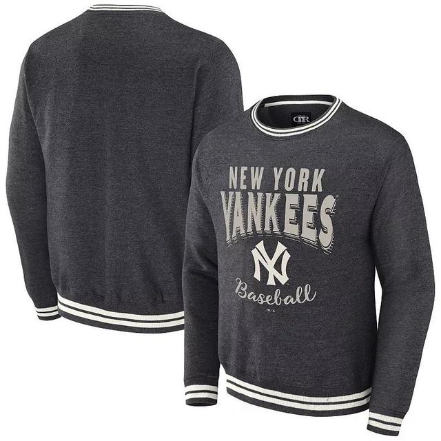 Mens Darius Rucker Collection by Fanatics Heather Charcoal New York Yankees Vintage Pullover Sweatshirt Product Image