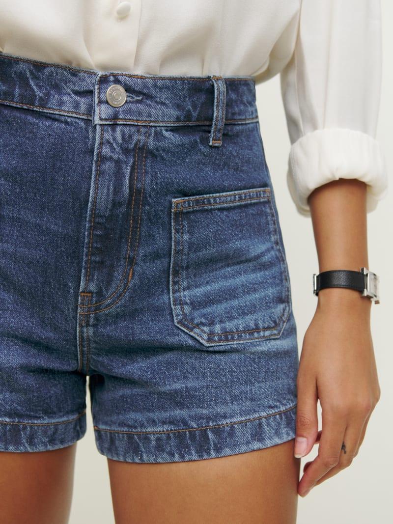 Alyssa Stretch High Rise 3.5"jean Shorts product image