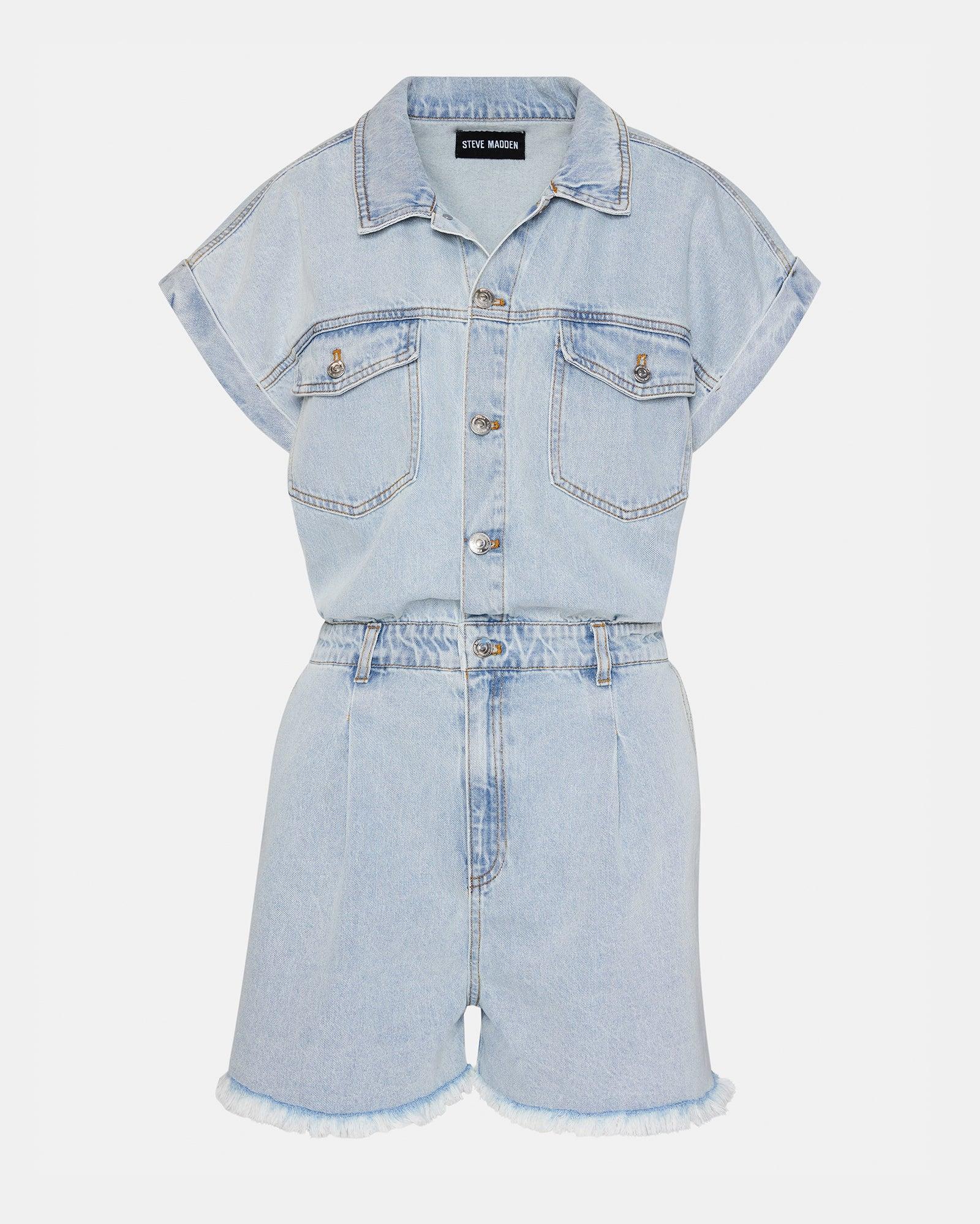 CALLIOPE DENIM ROMPER Female Product Image