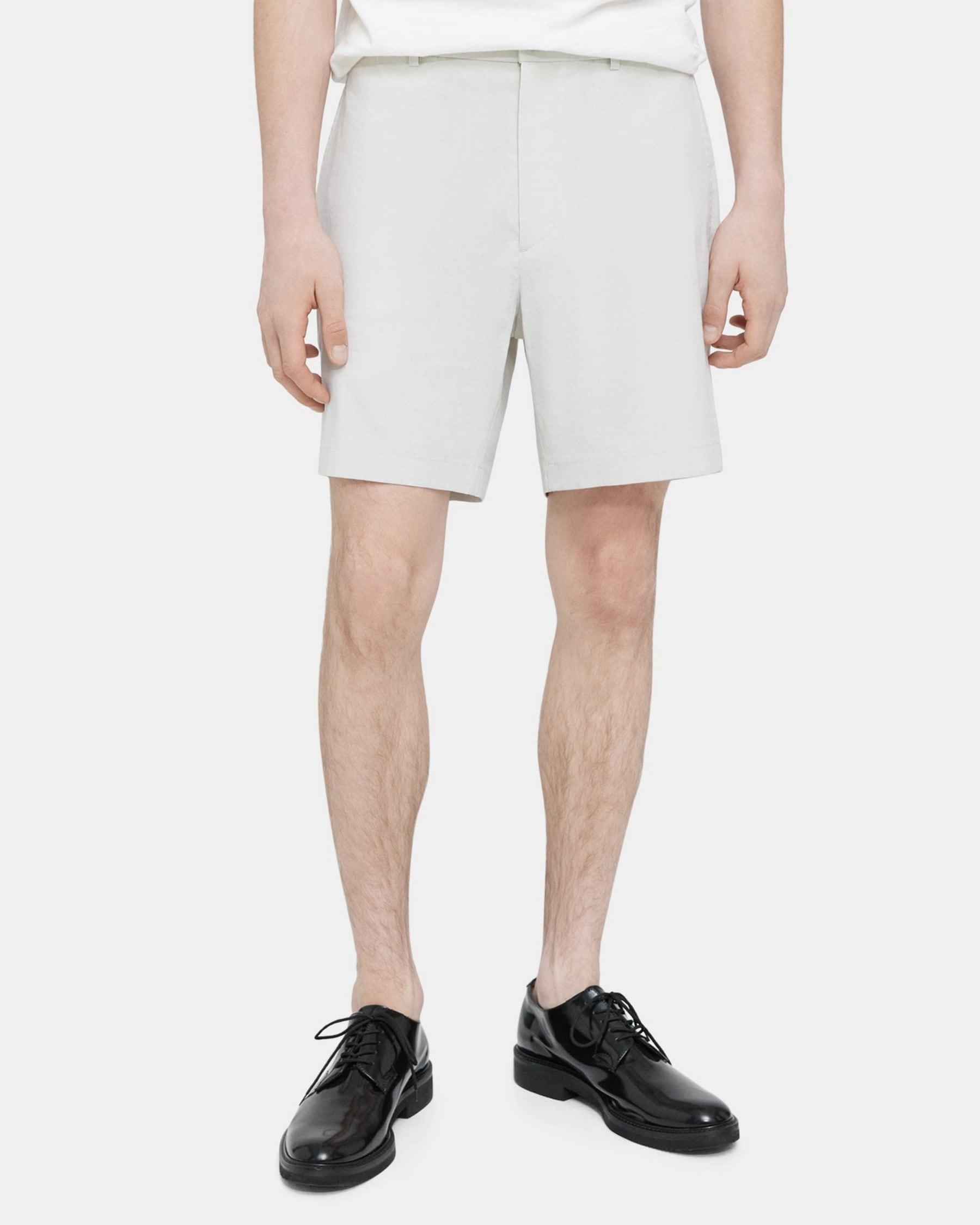 Tapered Drawstring Short in Stretch Linen Product Image