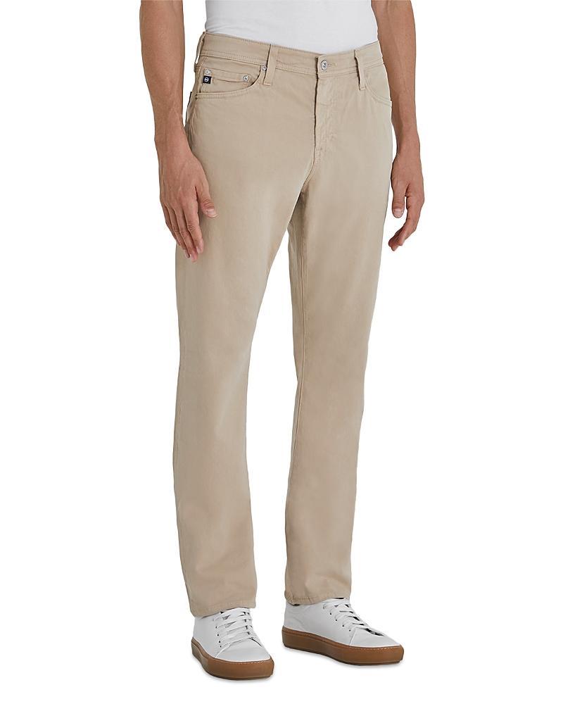 AG Everett Sueded Stretch Sateen Straight Fit Pants Product Image