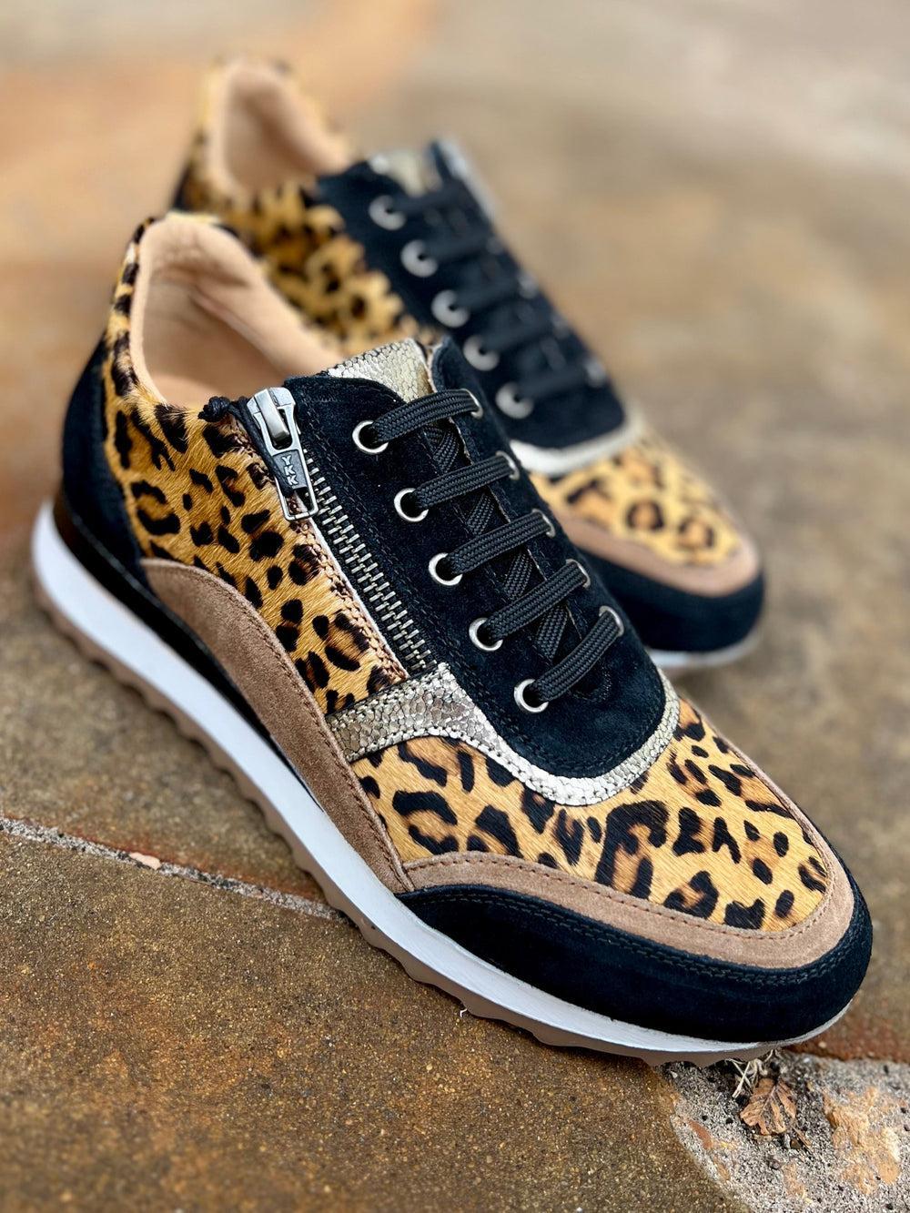 Myra Velocity Leopard Hair On Hide Sneakers* Product Image