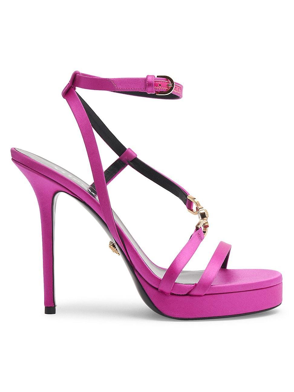 Womens 115MM Satin Platform Sandals product image