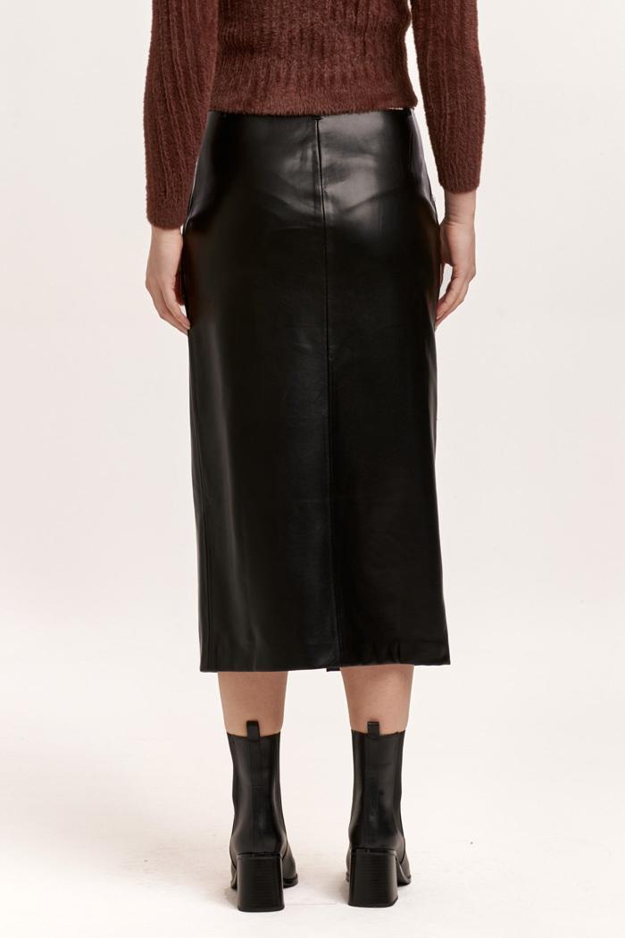 Sia Vegan Leather 3/4 Skirt Product Image