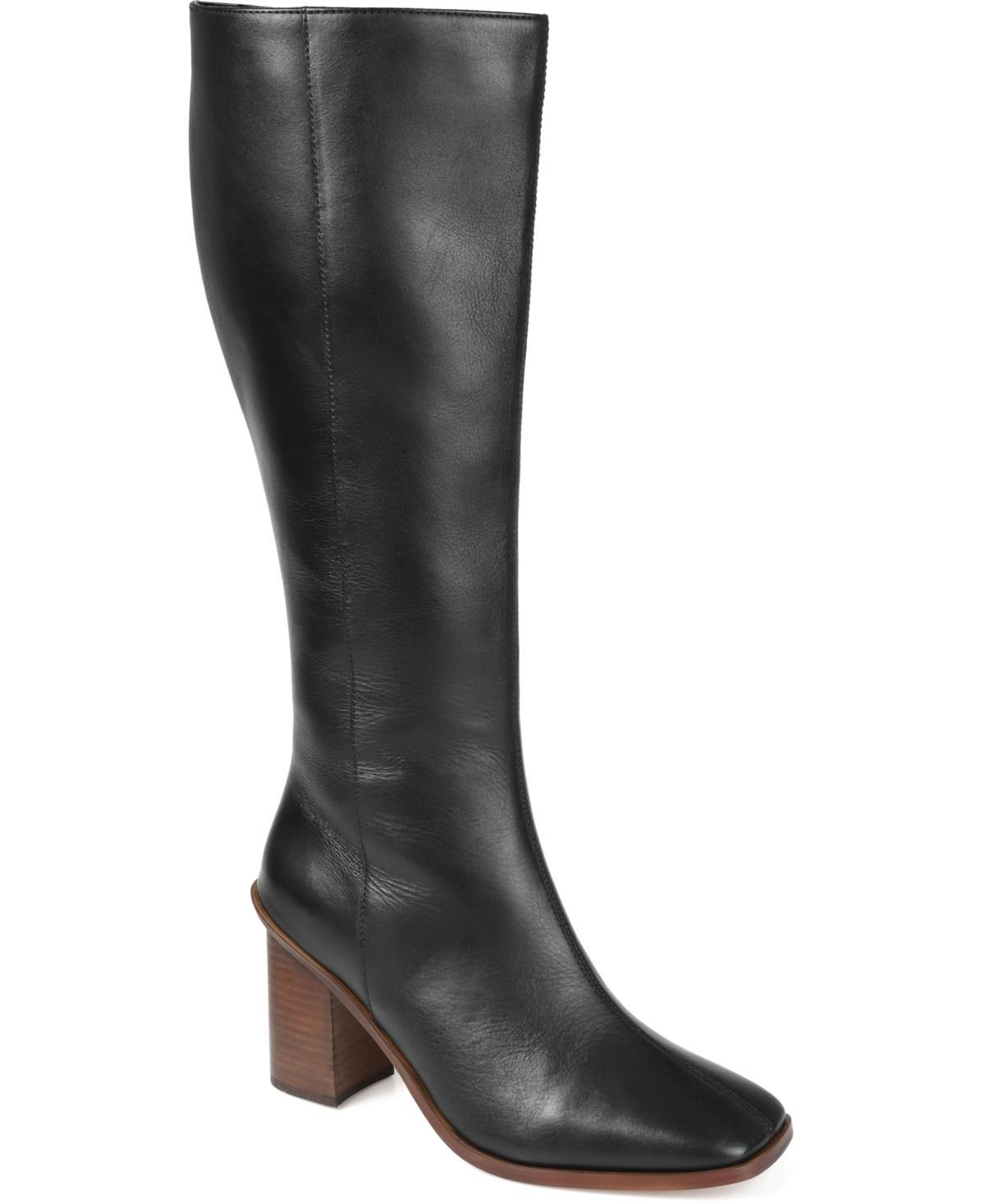 Journee Signature Womens Tamori Stacked Heel Knee High Boots Product Image