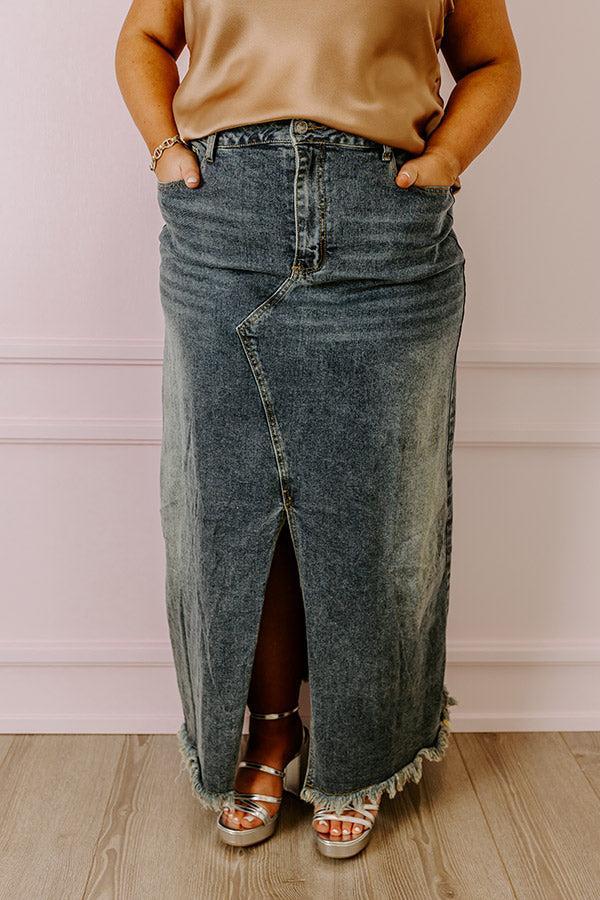 The Hudson Denim Skirt Curves Product Image