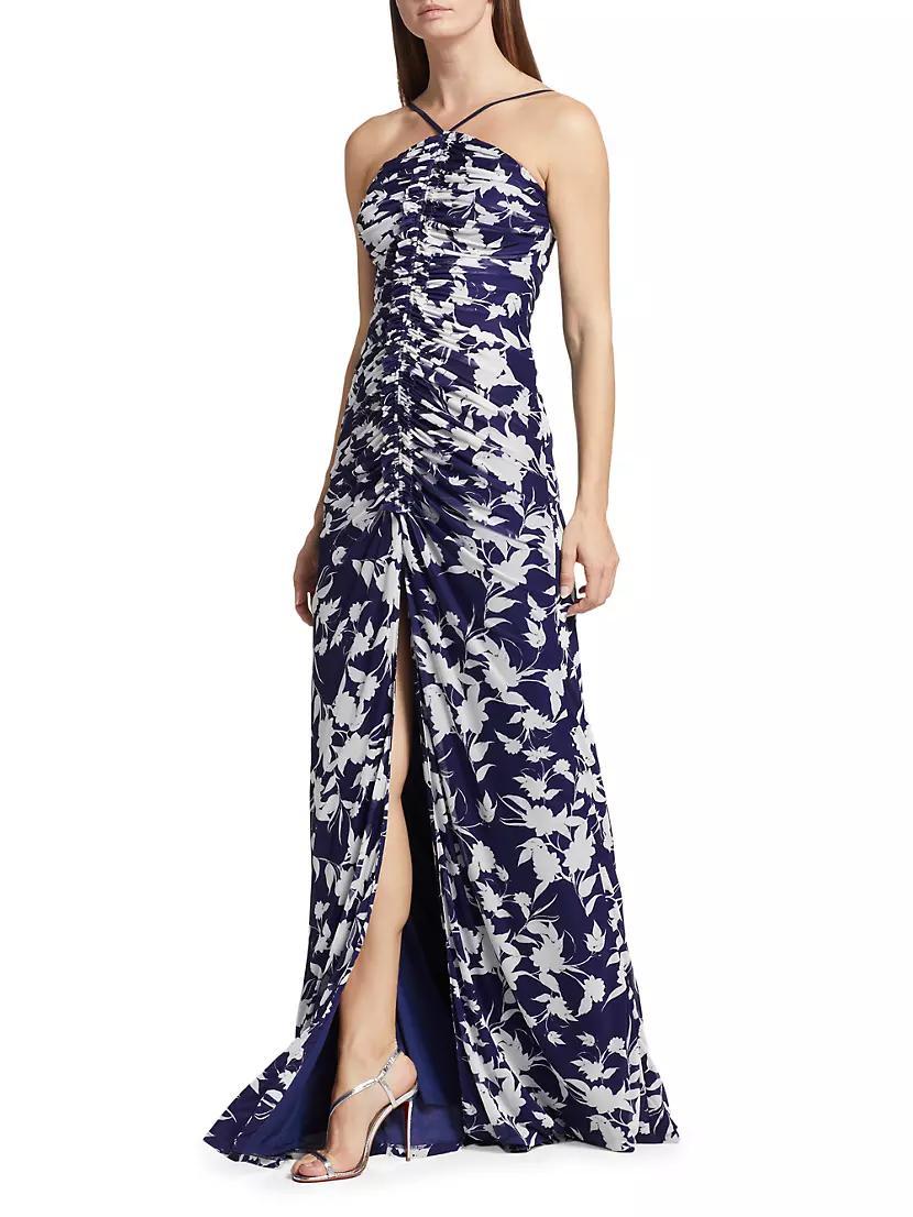 Giuliana Floral Ruched Maxi Dress Product Image