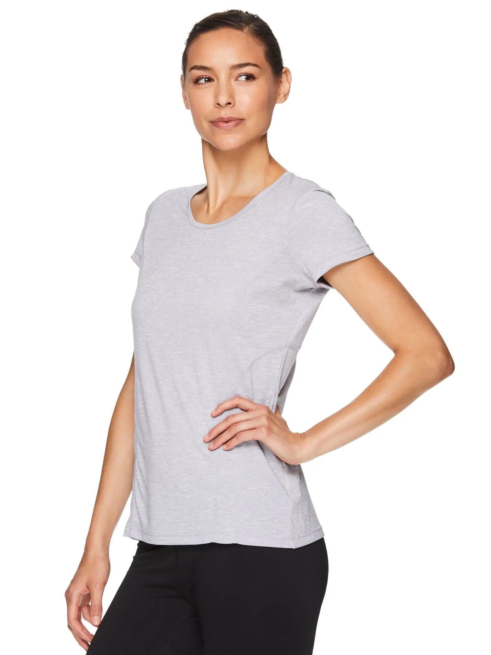 Reebok Women's Fitted Performance Variegated Heather Jersey T-Shirt Product Image