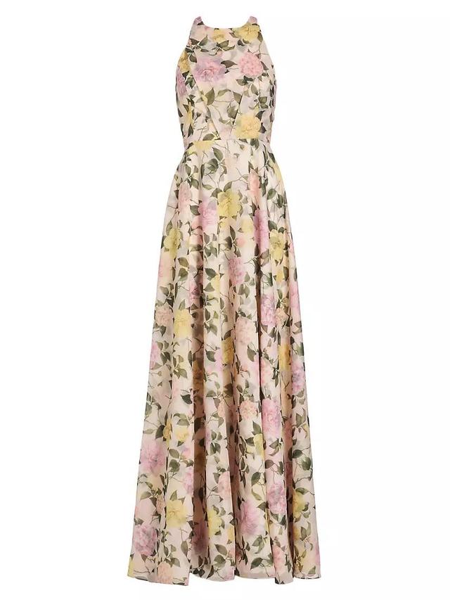 Kate Rose-Printed Organza Gown Product Image