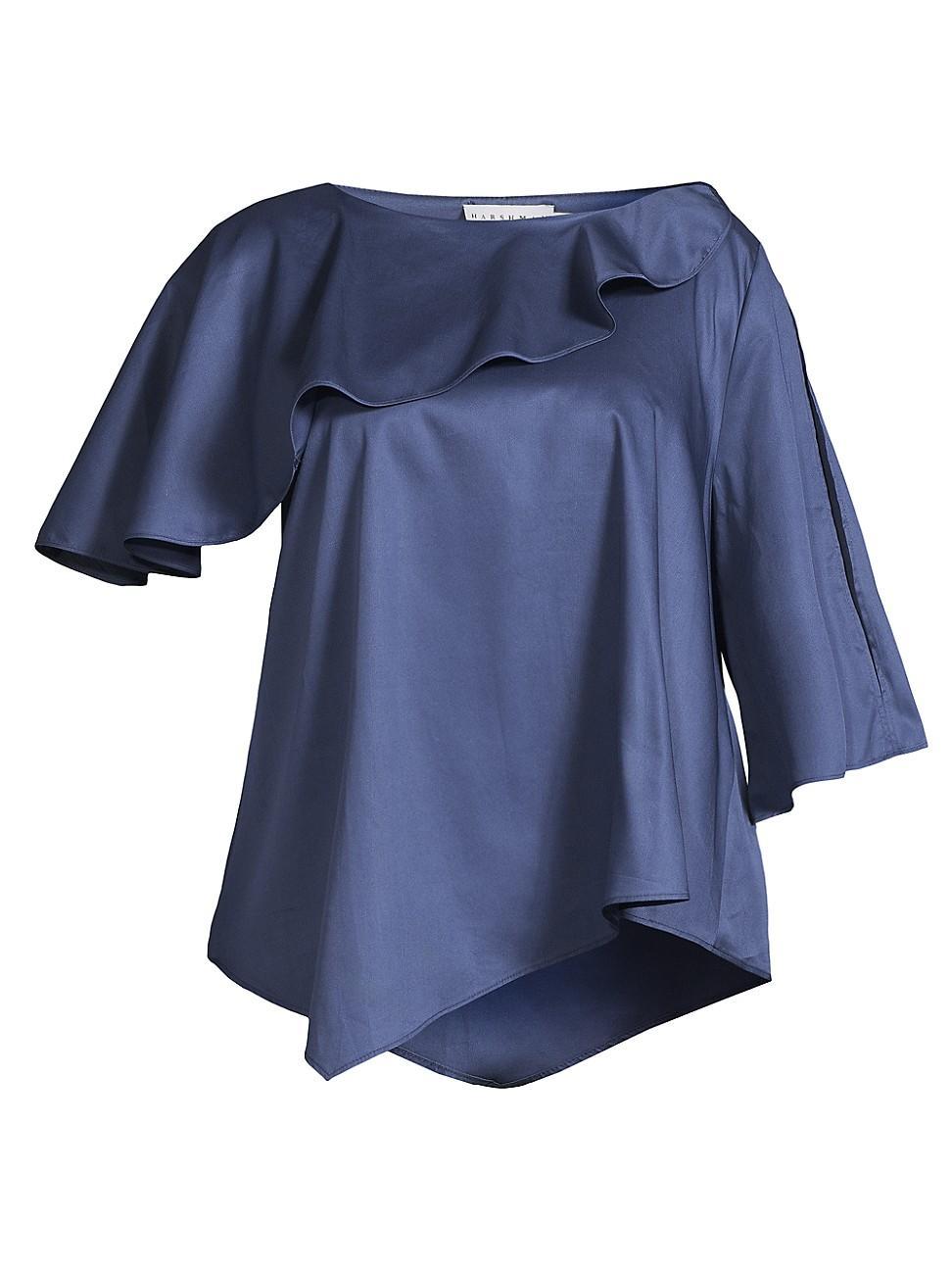 Womens Plus Tatyana Cotton Blouse Product Image