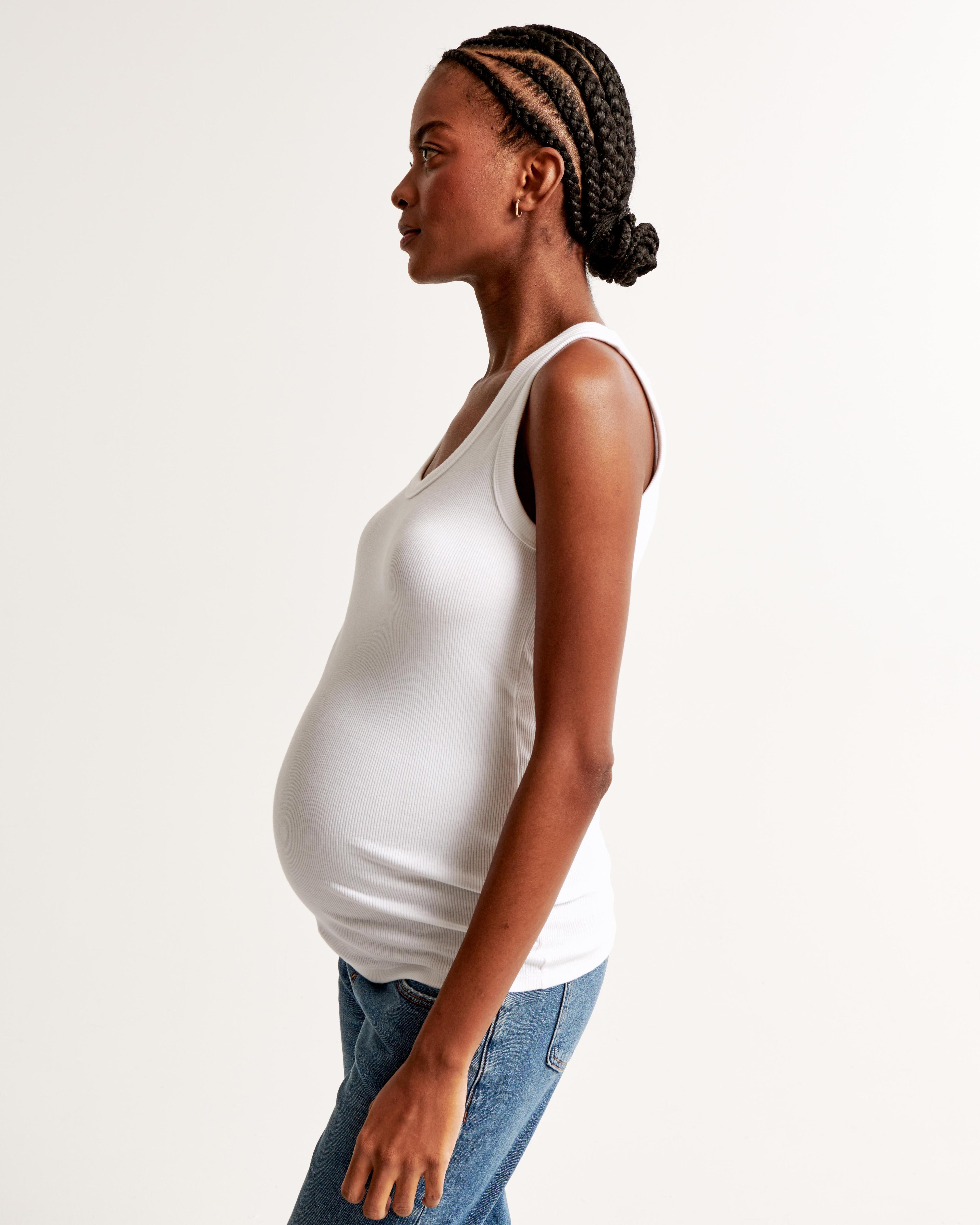 Maternity Scoopneck Rib Tank Product Image