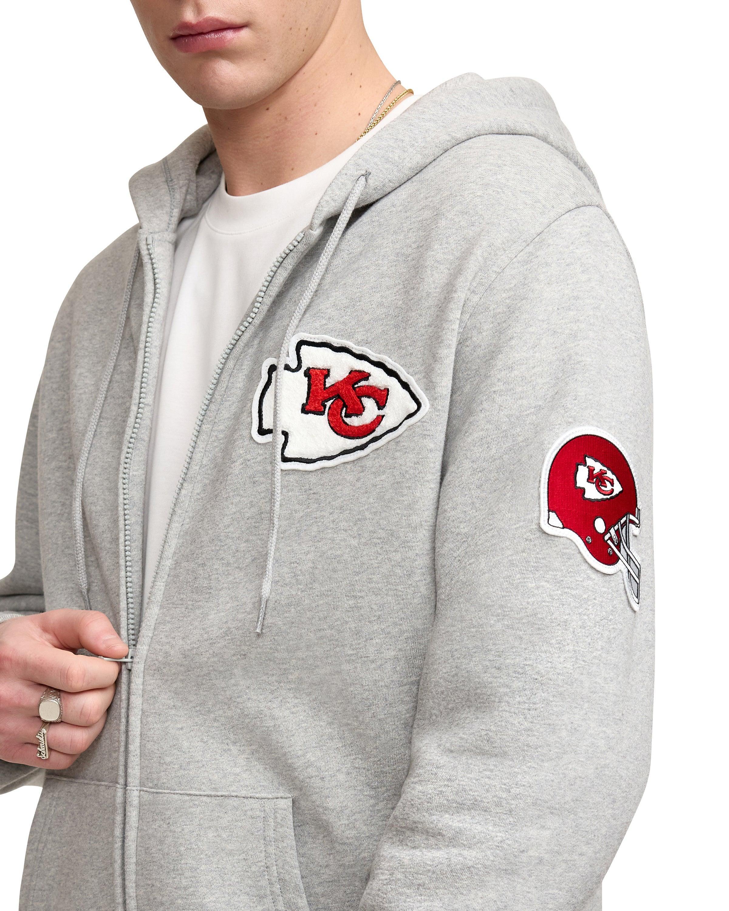 San Francisco 49ers Gray Logo Select Full-Zip Hoodie Male Product Image