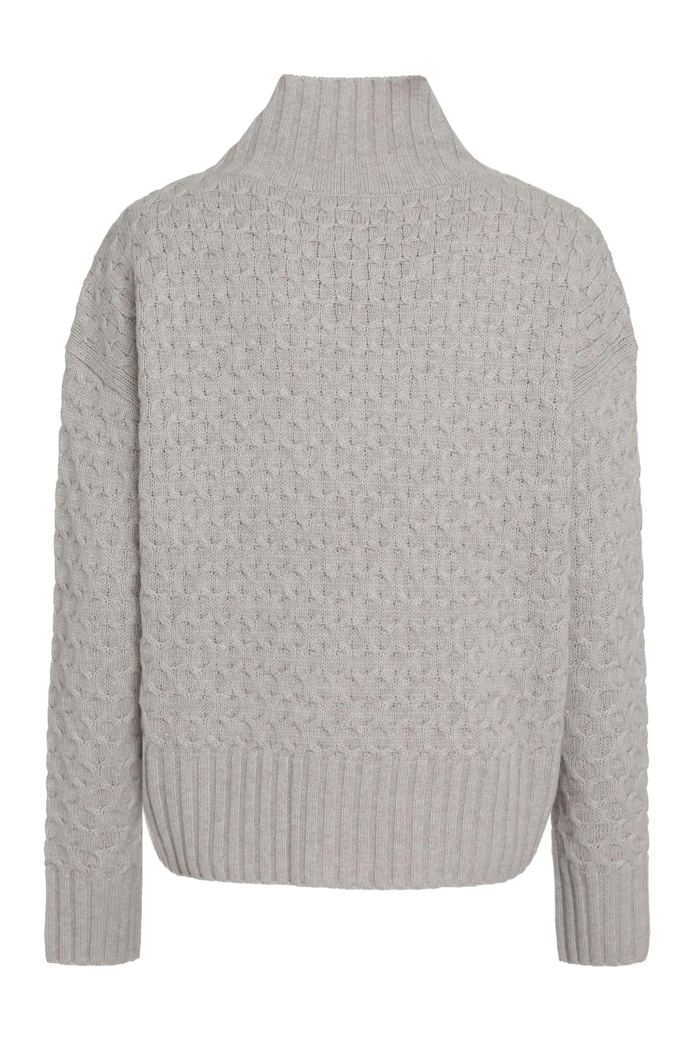 Valdese Wool And Cashmere Sweater In Grey Product Image