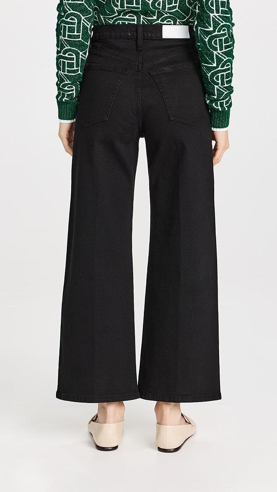 RE/DONE High Rise Wide Leg Crop Jeans | Shopbop Product Image