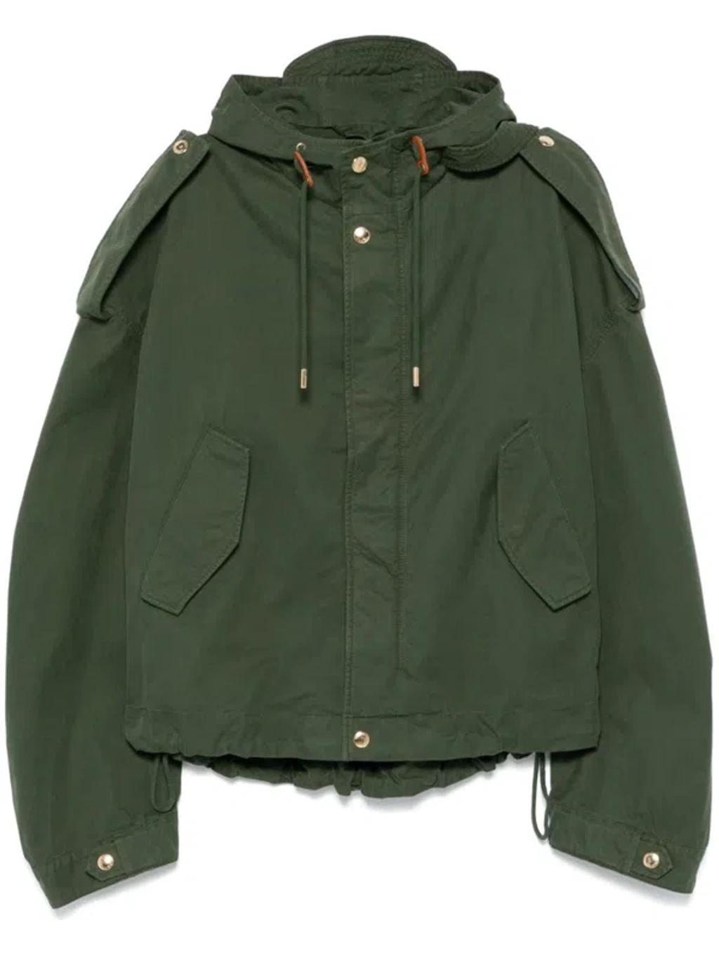 Hooded Jacket In 3012 - Green Product Image