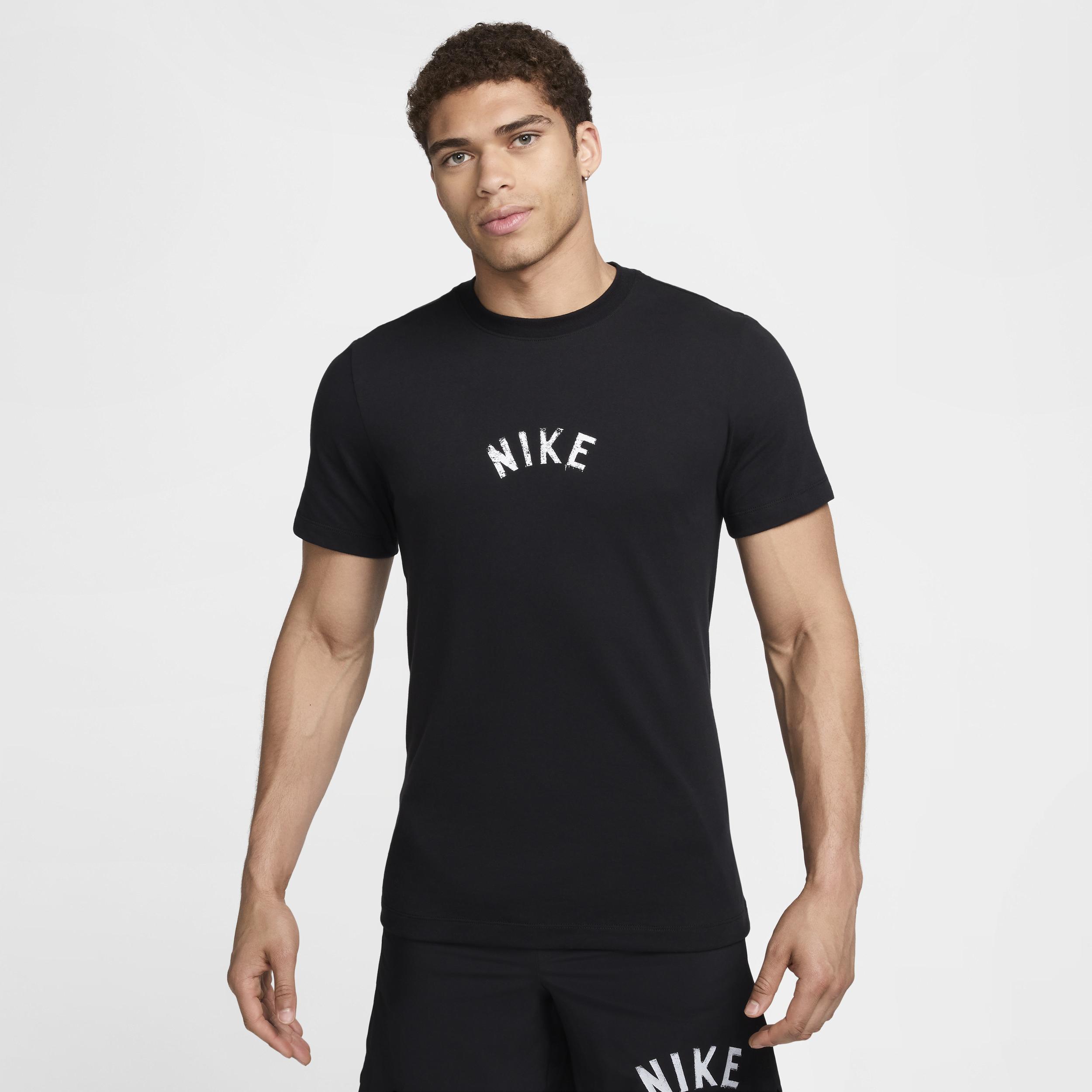 Nike Mens Nike Dri-FIT Swoosh 2 T-Shirt - Mens Black/White Product Image