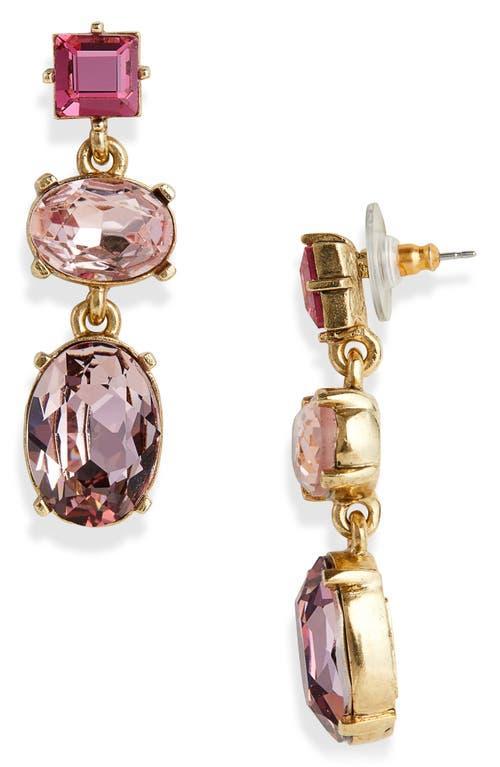 Oscar de la Renta Claudia Crystal Drop Earrings Product Image