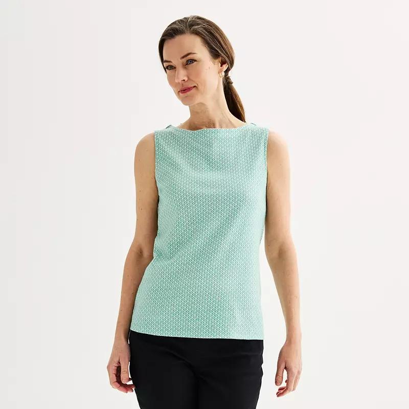 Womens Croft & Barrow Bateau Neck Tank Top Product Image