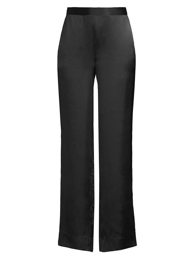 Womens Key Essentials Silk Wide-Leg Lounge Pants Product Image