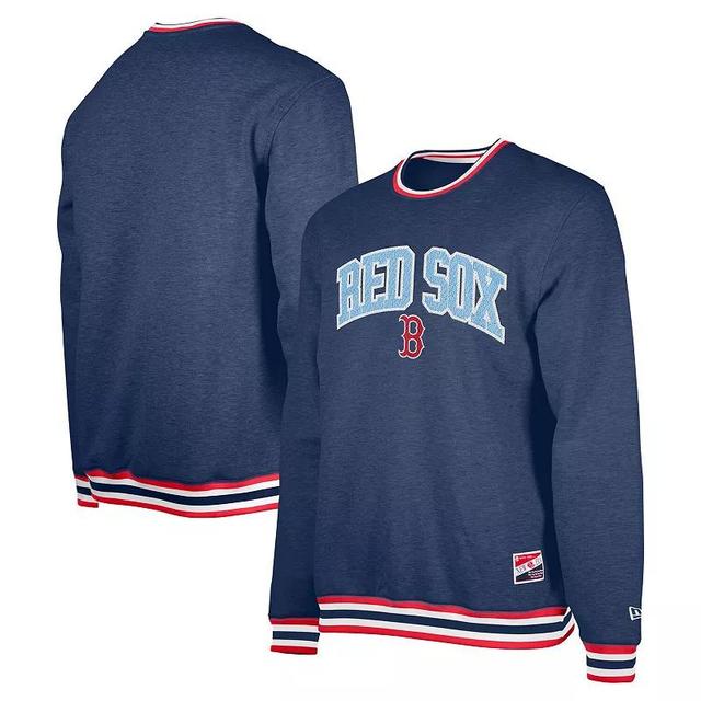 Mens New Era Boston Red Sox Fathers Day Pullover Sweatshirt Blue Product Image