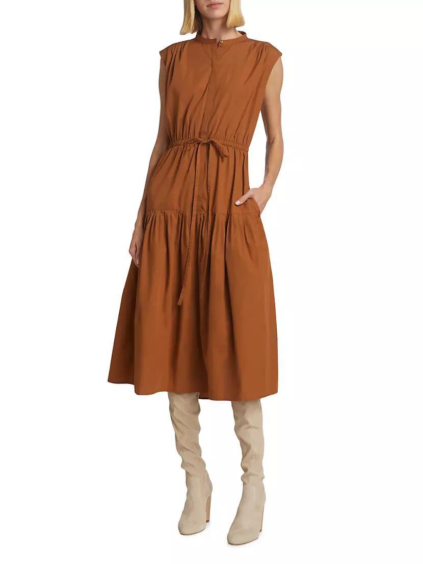 Margaret Cotton Tiered Midi-Dress Product Image