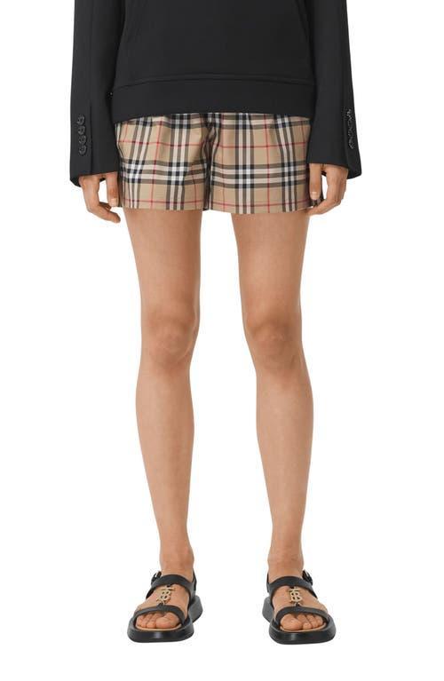 Audrey Side-Stripes Check Shorts Product Image