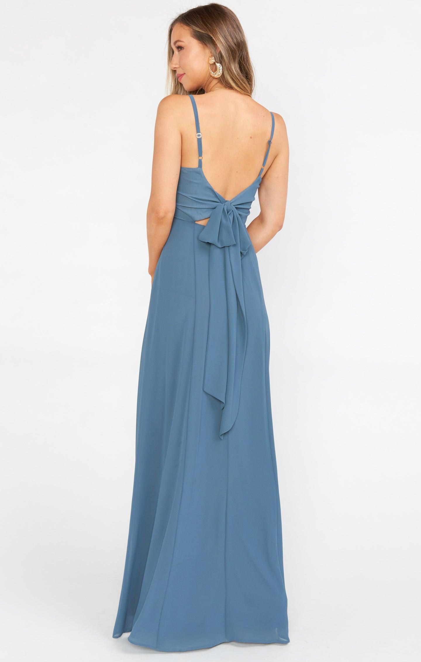 Lauren Tie Maxi Dress ~ Silver Sage Crisp Product Image