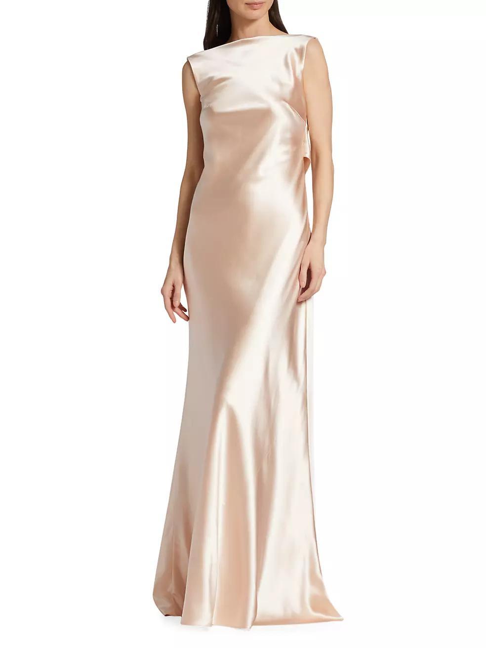 Charlie Crepe Satin Gown Product Image